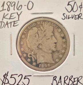 1896-O Key Date Barber Half Dollar
