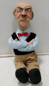 Walter Ventriloquist Dummy 18" Character Doll &ndash; Vinyl Head, Cloth Body, Iconic Stern Expression