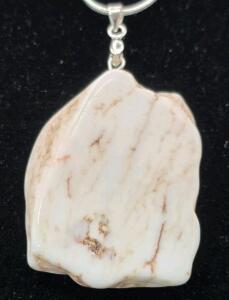 79.75 ct. White Buffalo Turquoise, 24" Necklace