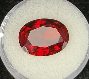10.40ct Pigeon Blood Red Ruby VVS Faceted Diamond Cut Gemstone