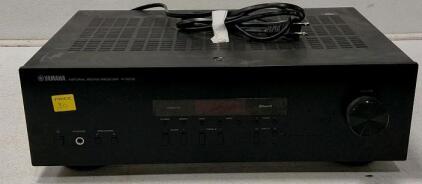 Yamaha R-S202 Stereo Receiver, 100W x 2, Bluetooth, AM/FM, Line Inputs, Made in Malaysia, Turns On