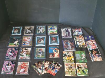 Mixed Sports Card Lot &ndash; Bowman, Topps, Upper Deck, Refractors, Rookie & Autograph, 28 Cards