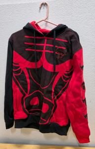 UNK NBA Chicago Bulls Pullover Hoodie, Large, Red/Black, New with Tags
