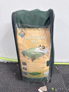 Northcrest Anywhere Bed &ndash; Queen Size Portable Airbed with Cot Frame, Heavy Duty Steel, Compact Storage