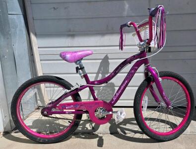 Schwinn Stardust Girls' Cruiser Bike, 20" Wheels, Single-Speed, Pink/Purple