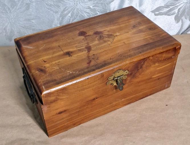 (9) Assorted Bolo Ties & (1) Wooden Keepsakes Box