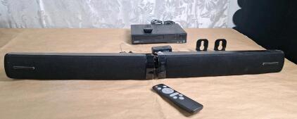 (1) Bluetooth Soundbar W/ Remote & AC Adapter & (1) Sanyo DVD Player W/ Remote
