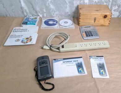 (1) Garmin GPSMAP 76CS Handheld GPS Navigator, (1) Powerstrip & More