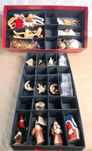 Lot Of Assorted Christmas Ornaments & Decor