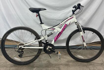 Mongoose Element Full Suspension Mountain Bike, 26" Wheels, 21-Speed Shimano Drivetrain