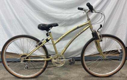 Trek LUNA Comfort Series Hybrid Bike, 26" Wheels, Front & Rear Suspension, 7-Speed, Metallic Gold