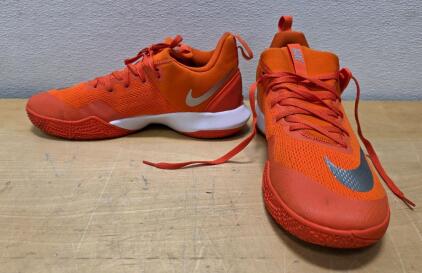 Nike Zoom Live 2017 Basketball Shoes, Size 13, Orange/White/Silver, 942802-801