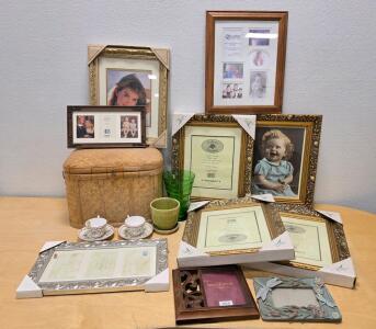 Lot of 10 Decorative Picture Frames, Gallery Solutions, Ornate & Wood Styles, Extras Included