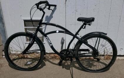 ZUKKA Cruiser Bicycle, 26" Wheels, Single-Speed, Steel Frame, Fenders, Kickstand, Black