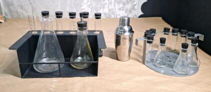(2) Chemistry Themed Cocktail Barware Sets