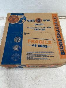 White Flyer Bio 108mm Biodegradable Clay Targets, 135-Count Box (incomplete)