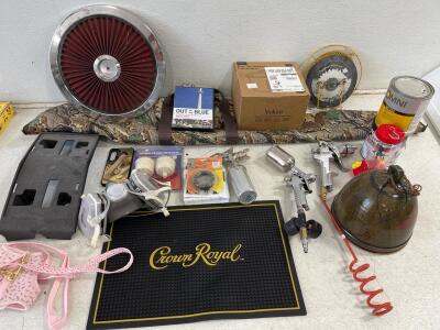 Automotive Paint Spray Gun Kit&mdash;3 Guns, 3M Respirator, Paint Cans, Filters, Accessories