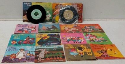 Robin Hood 29&cent; Children&rsquo;s 45 RPM Storybook Records Lot - Jungle Book, Folk & Classic Tales, 1960s-70s