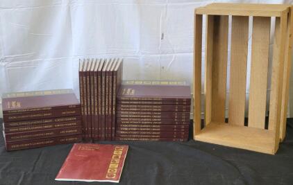 Young Students Learning Library Complete Encyclopedia Set 23 Vol, Atlas, Dictionary, Yearbooks, Crate