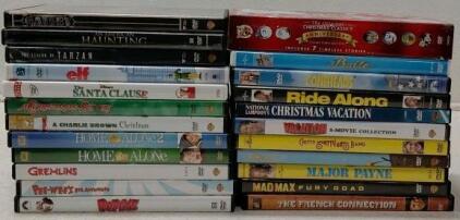 Box Lot of 30+ Pre-Owned DVD Movies (Family, Holiday & Sci-Fi Titles)
