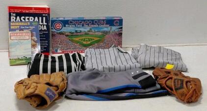 Wilson WTA4378 UBP L Apparel, Powers 3256 Pants, 2 Baseball Gloves, 3 Pants, Books/Puzzle