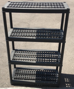 Black Tiered Shelve Unit