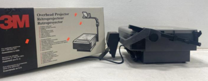 3M Overhead Projector, 10"x10" Stage, Portable, Assembled in USA, Top Controls, Compact Arm