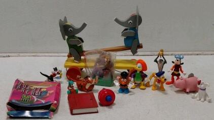 Large Lot 1980s&ndash;2010s McDonald's, Disney, Looney Tunes, Fast Food Promo Toys 50+ Pieces