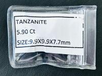 5.90 Ct Natural Tanzanite, Cushion Cut, Excellent Grade, AGSL Certified - 5