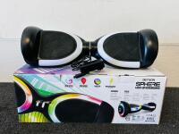 Jetson Sphere Hoverboard 6.5" Wheels, 10 Mile Range, 10 MPH, LED Lights, Kart Attachment & Charger (Tested And Works Great) - 2