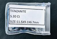 Natural Tanzanite 5.30Ct Oval Blue Gemstone, 11.5x9.1x6.7mm, AGSL Certified, Tanzania - 5