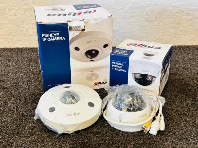 Dahua 12MP Fisheye IP Camera NK8BR4 4MP Vandal-Proof Dome N44CL53 IR PoE MicroSD Bew In Box