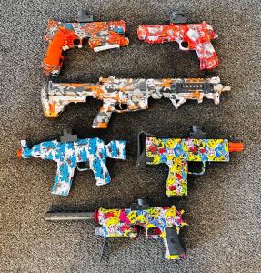 Custom Hydro-Dipped Electric Gel Blasters &ndash; Pistols, SMGs, And Rifles