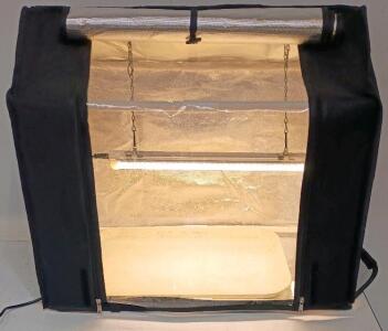 Indoor Grow Tent Kit With Timer-Controlled Light, Reflective Interior, And Accessories, 24"x21"x16"