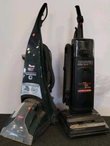 Hoover U6318-930 Self-Propelled Upright Vacuum, Allergen Filtration, Type Z Bags, And Bissell Power Steamer