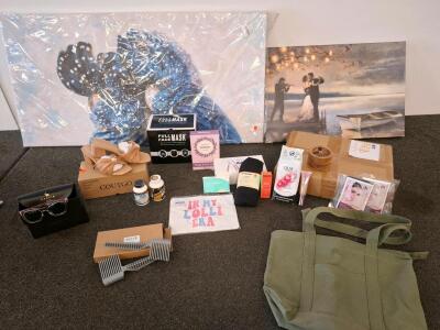 2-Pack Fade Combs Grey, 2 Canvas Wall Art, New Shoes, Sunglasses, Beauty Products, Soccer Rebounder And More