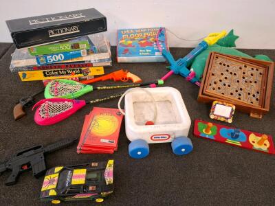 Pictionary, USA Map Foam Floor Puzzle, Vintage Toys, Puzzles, And More