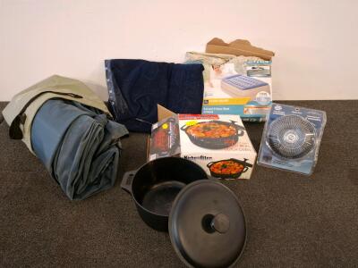 Napa Auto Fan, Intex Twin Air Mattress, And Dutch Oven