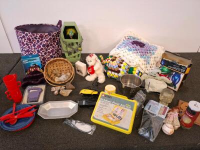 Crocheted Blankets, Camping Dishes, Ozark Trail Outdoor First Aid Kit, Holiday Decor, And More