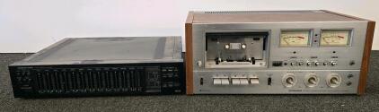 Pioneer CT-F9191 Cassette Deck 2-Motor Dolby NR With Onkyo Integra EQ-35 12-Band Equalizer Japan
