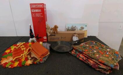 Craftsman 3.5A String Trimmer, XINQIAO Support Rods, Autumn Decor, Skillet, Prints, Toys