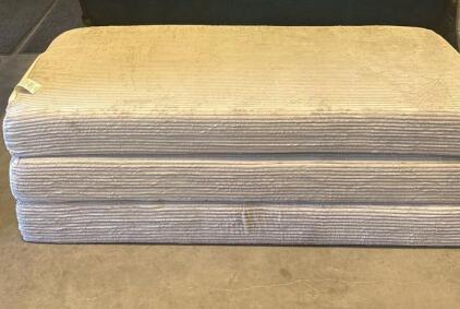 Hefei Maike Siyou Folding Foam Sofa Bed, Convertible Mattress, Light Beige, 82.7" x 31.5" x 5.9"