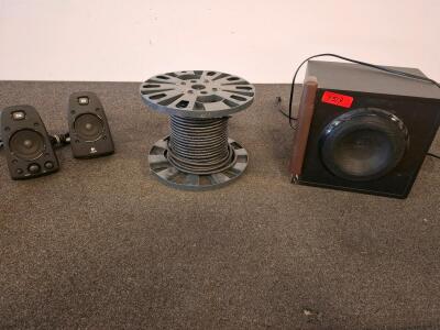 Logitech Z623 2.1 THX-Certified Speakers With Subwoofer & Southwire 14AWG SEOOW Power Cable Spool