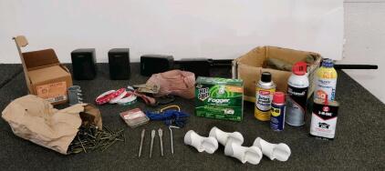 Bridgeport 1-1/4" EMT Couplings, Sony Speakers, Hand Tools, Chemicals, Fasteners, And More