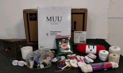 Sewing And Craft Supplies, Medical Bath Bench, MUU Toilet Seat, And More