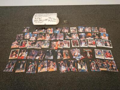 Assorted Basketball Trading Card Lot &ndash; Fleer, SkyBox, Panini, Upper Deck &ndash; 50+ Cards