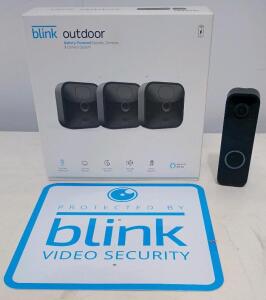 Blink Outdoor (3rd Gen) 3-Camera System with Sync Module 2, 1080p HD, Two-Way Audio, Night Vision & Blink Ring Doorbell Cam