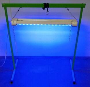 LED Grow Light System with Adjustable Stand, Full Spectrum, 25W, 36-48 in Fixture, 21-67 in Stand