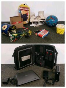 Netgear Nighthawk R7000 AC1900 dual band WiFi router and Motorola SURFboard SB6180 DOCSIS 3.0 cable modem set, Vintage Toys, Ice Skates, Great Falls Junior Sleeping Bag, American Plastic Checkers, And More
