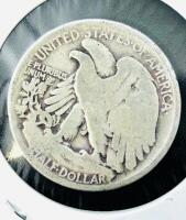 1918 Walking Liberty Half Dollar, 90% Silver, U.S. Coin, Circulated Condition - 3